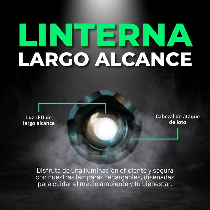 LINTERNA LED DE LARGO ALCANCE fb